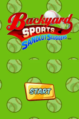 Backyard Sports - Sandlot Sluggers (USA) screen shot title